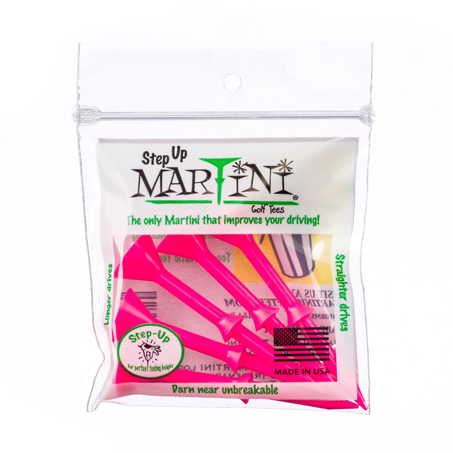 Step Up Martini Tees - Bag of 5
