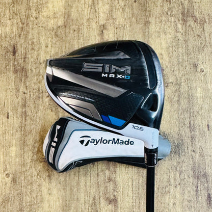 10.5° Driver SIM Max D w/ Headcover, X Stiff